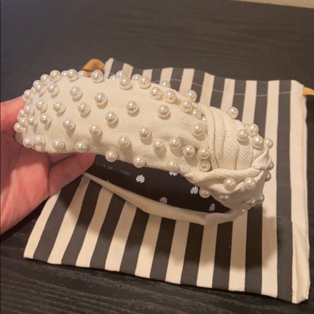 Lele Sadoughi white Pearl